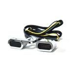 Richtingaanwijzers | Stuurmontage | LED | Chroom | Getint gl, Motoren, Verzenden, Nieuw