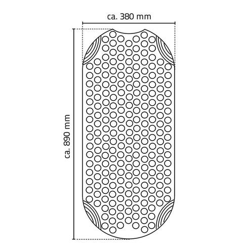 Antislip Badmat Wiesbaden Ridder Tecnoplus 38x89 cm Wit, Doe-het-zelf en Verbouw, Sanitair, Ophalen of Verzenden