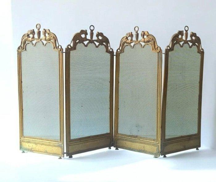 Openhaard accessoire - Firewall - Messing, Antiek en Kunst, Curiosa en Brocante