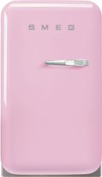 Smeg FAB5LPK6 retro jaren 50 koelkast - roze - linksdraaiend, Zonder vriesvak, Verzenden, Nieuw, Minder dan 75 liter