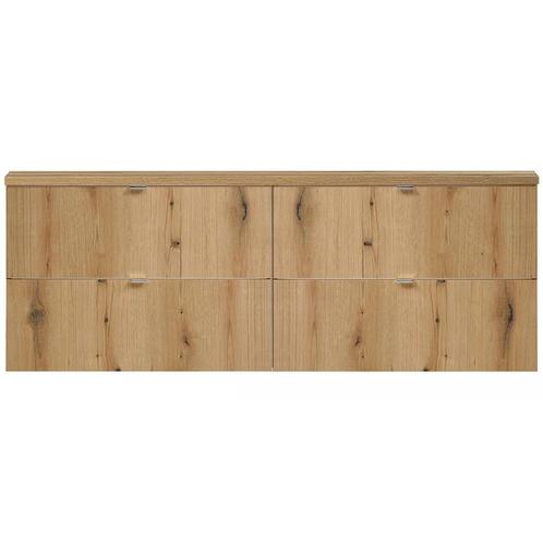 Wastafelonderkast Newport met 4 lades 160x60x40 cm eikenkleu, Doe-het-zelf en Verbouw, Sanitair, Nieuw, Verzenden
