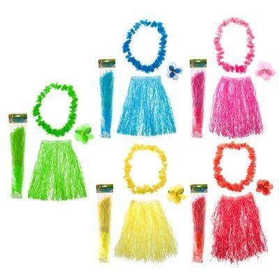 Tropische Verkleedset 3-delig Olina, Kleding | Dames, Carnavalskleding en Feestkleding, Nieuw, Ophalen of Verzenden