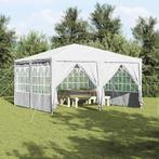 vidaXL Partytent Wit 400 x 400 x 266 cm Polyester en staal, Tuin en Terras, Partytenten, Verzenden, Nieuw, Partytent