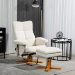 TRUUSK Relaxstoel Massagestoel met Kruk - TV-stoel 360° Draa, Huis en Inrichting, Verzenden, Nieuw