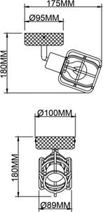 Brilliant Gwen Plafondspot E14 max 1x40W - Hout/Zwart, Huis en Inrichting, Lampen | Spots, Ophalen of Verzenden, Zo goed als nieuw