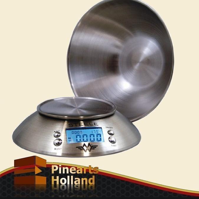 MyWeigh Steele RVS Keukenweegschaal met Mengkom (5 kg x 1g), Doe-het-zelf en Verbouw, Weegschalen, Nieuw, Ophalen of Verzenden