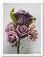 Corsage Roos Lila gemel. CPR102 Maatwerk, Ophalen of Verzenden, Nieuw