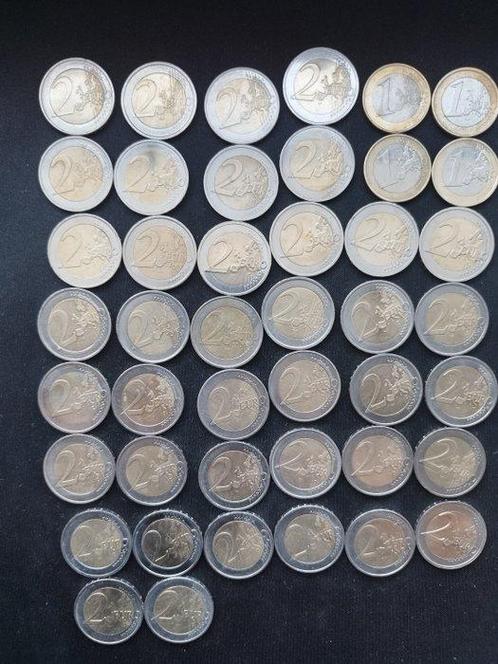 Europa. 1 Euro / 2 Euro 2000/2025 (44 coins) (Zonder, Postzegels en Munten, Munten | Europa | Euromunten