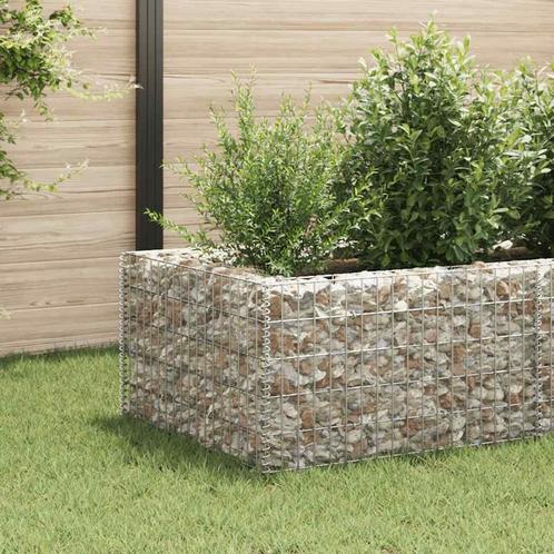 vidaXL Gabion plantenbak verhoogd 360x90x50 cm staal, Tuin en Terras, Bloembakken en Plantenbakken, 100 cm of meer, Nieuw, Metaal