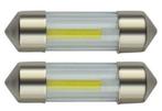C5W autolamp 2 stuks | LED festoon 31mm | COB warmwit 3000K, Verzenden, Nieuw