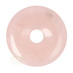 Rozenkwarts donut hanger Nr 16 - Ø 4 cm, Sieraden, Tassen en Uiterlijk, Edelstenen, Nieuw, Verzenden