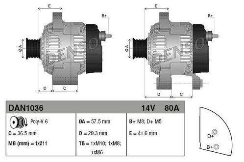 Dynamo / Alternator CITROËN C1 (1.0), Auto-onderdelen, Motor en Toebehoren, Nieuw, Ophalen of Verzenden