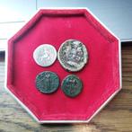 Romeinse Rijk. Nero (54-68 n.Chr.). Interessante lotto di 4