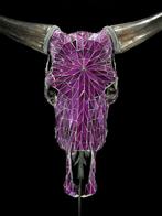 Geen minimumprijs - Adembenemende koeienschedel met