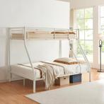 Metalen stapelbed kinderbed 210x147,5x168 cm wit, Huis en Inrichting, Slaapkamer | Bedden, Verzenden, Nieuw