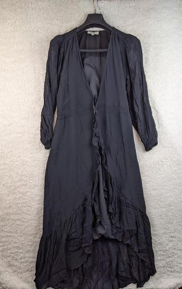 Shoeby black ruffled long dress beschikbaar voor biedingen
