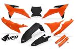 UFO plastic kit Oranje/Zwart ( Full kit ) KTM SX 125/150/250, Ophalen of Verzenden, Nieuw