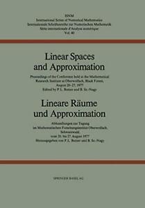 Linear Spaces and Approximation / Lineare Raume. Butzer.=, Boeken, Overige Boeken, Zo goed als nieuw, Verzenden