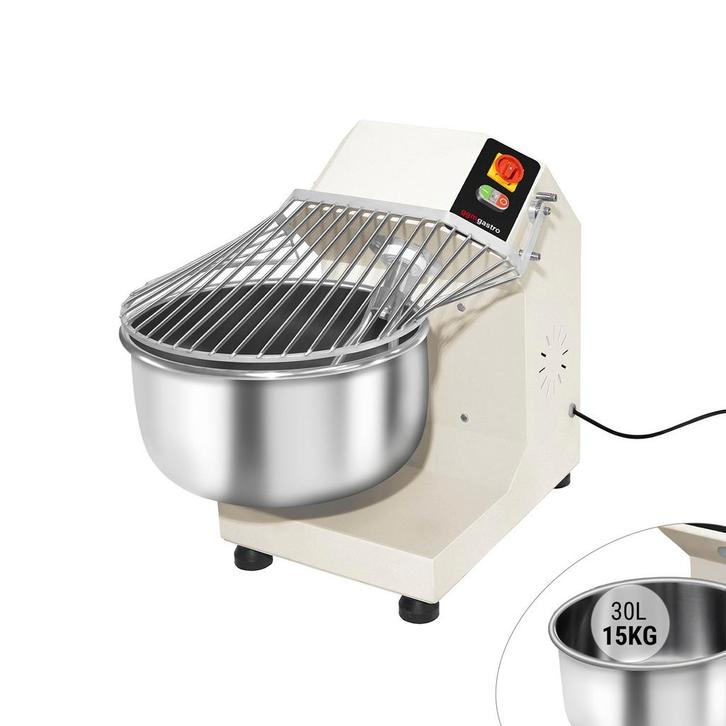 GGM Gastro | Deegmenger - 30 liter / 15 kg - met vaste kom -, Witgoed en Apparatuur, Keukenmixers, Verzenden