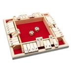 Shut The Box - 4 Spelers - 1 t/m 12 - Rood, Hobby en Vrije tijd, Gezelschapsspellen | Bordspellen, Verzenden, Nieuw