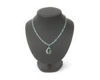Een 14 krt. witgouden collier waaraan een hanger, Sieraden, Tassen en Uiterlijk, Kettingen, Gebruikt, Goud