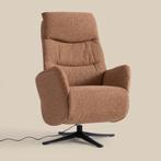 *WOONWINKEL* Elektrisch Verstelbare Stoel Stof Terracotta, Huis en Inrichting, Verzenden, Nieuw, Stof