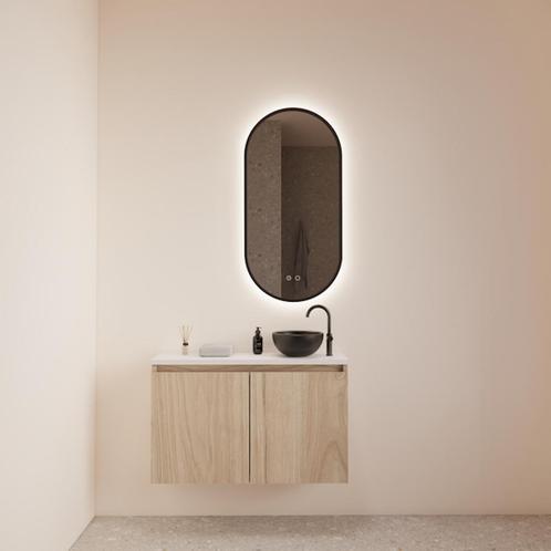 Fonteinmeubel BWS Meadow 80x50 cm Kastanje Eiken Incl., Doe-het-zelf en Verbouw, Sanitair, Bad, Nieuw, Ophalen of Verzenden