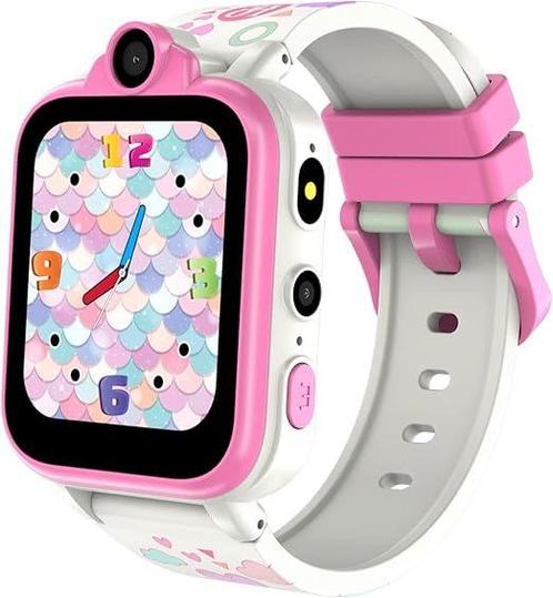 Smartwatch voor Kinderen - Met Oproepfunctie, SOS, Spellen, Sieraden, Tassen en Uiterlijk, Smartwatches, Roze, Nieuw, Verzenden
