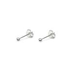 925 zilveren kleine 3 mm oorknopjes, Verzenden, Nieuw, Zilver