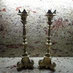 Kandelaar (2) - Messing, Antiek en Kunst