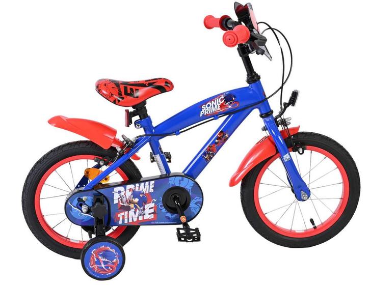Sonic Prime Kinderfiets - Jongens - 14 inch - Blauw Rood -, Fietsen en Brommers, Fietsen | Kinderfietsjes, Nieuw, Verzenden