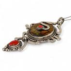 Koraal - Zilver - Ketting met hanger - Etnische Tibetaanse, Antiek en Kunst