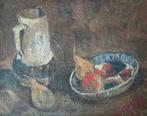 Johan Plas (1888-1064) - Stilleven met schotel en kruik