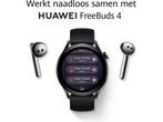 Huawei Watch 3 - Smartwatch - eSIM - 46mm - Zwart, Sieraden, Tassen en Uiterlijk, Smartwatches, Verzenden, Zo goed als nieuw, Huawei