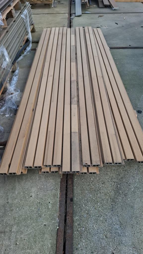 Gevelbekleding composiet red cedar, 3.3 x 17 x 290 cm, Tuin en Terras, Palen, Balken en Planken, Ophalen of Verzenden