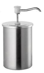 Sauspomp met RVS container | BCMK drukknopdispenser | 4L, Zakelijke goederen, Horeca | Keukenapparatuur, Verzenden, Nieuw in verpakking