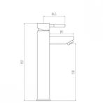 Design badkamerkraan - roestvrij staal - minimalistisch e..., Doe-het-zelf en Verbouw, Sanitair, Ophalen of Verzenden, Nieuw