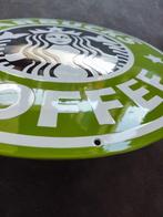 Starbucks - Coffee Starbucks Cafe enamel sign Emailschild, Antiek en Kunst