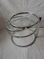 leitmotiv - Bijzettafel - Double swivel - chroom en gehard