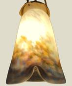 MULLER FRÈRES LUNÉVILLE - Lamp - Glasintresten en brons -, Antiek en Kunst