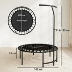 SPORTNOW Rebounder-Trampoline, 5-traps Verstelbare Handgreep, Verzenden, Nieuw
