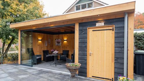Plat dak met schuurtje 600x300cm type Joost, Tuin en Terras, Overkappingen, Ophalen of Verzenden