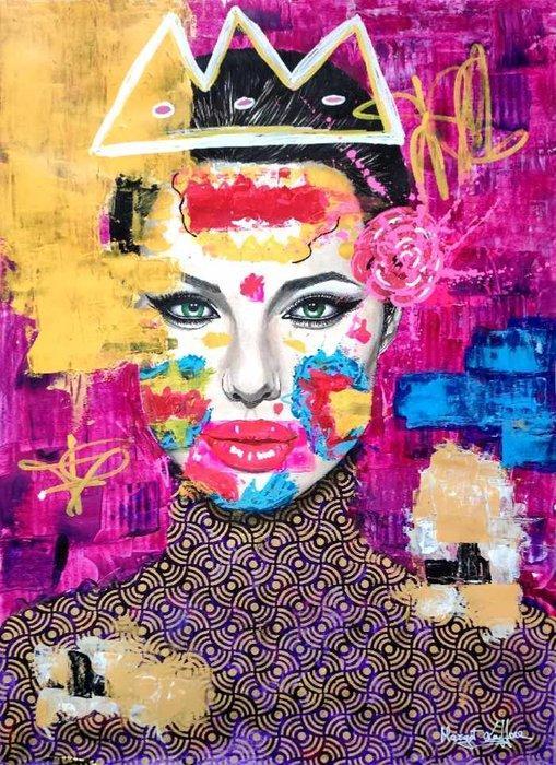 Margot Laffon - Angels Queen - Original painting - NO, Antiek en Kunst, Kunst | Designobjecten