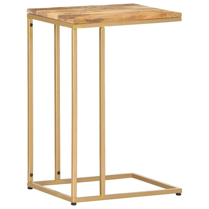 vidaXL Bijzettafel 35x45x65 cm massief mangohout, Huis en Inrichting, Tafels | Bijzettafels, Nieuw, 60 cm of meer, Verzenden