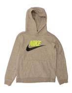 NIKE Boys Standard Fit Hoodie Jumper 12-13 Years Large  Grey, Verzenden, Nieuw