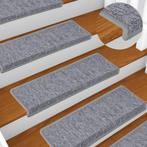 vidaXL Trapmatten 15 st 65x21x4 cm wit en grijs, Verzenden, Nieuw