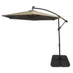Monster Shop Zweefparasol - Beige - 3m - LED Verlichting -, Verzenden, Nieuw