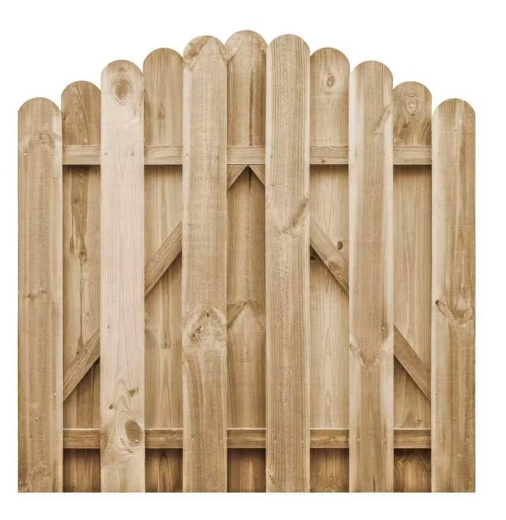 Gebogen Houten Tuinpoort Grenen 100x100 cm Geïmpregneerd, Tuin en Terras, Tuinpoorten, Nieuw, Verzenden