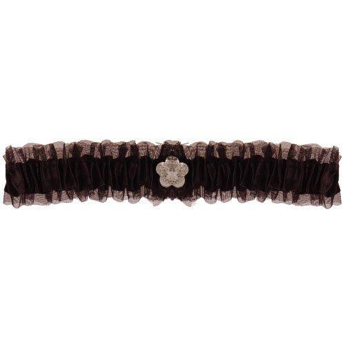 Kousenband zwart met strass bloemetje NIEUW, Kleding | Dames, Trouwkleding en Trouwaccessoires, Zwart, Nieuw, Ophalen of Verzenden