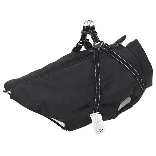 vidaXL Hondenjas met harnas waterdicht reflecterend zwart, Dieren en Toebehoren, Honden-accessoires, Nieuw, Verzenden
